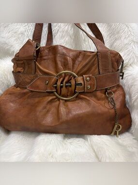 Robert Pietri Genuine Leather Shoulder Bag Brown Spain Slouch Hobo Purse